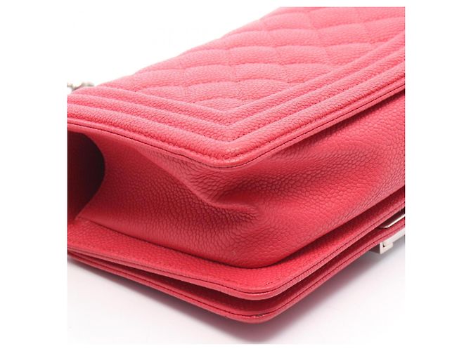 Bolso de Hombro Chanel Boy Small Roja - vista 6