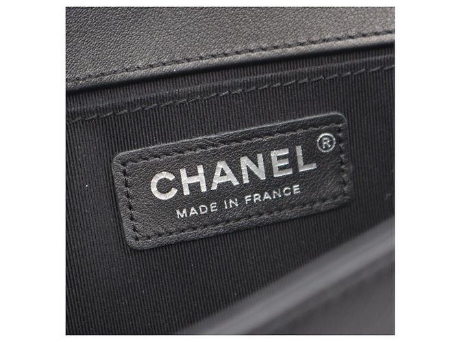 Borsa a Spalla Chanel Boy Small Nero - vista 4