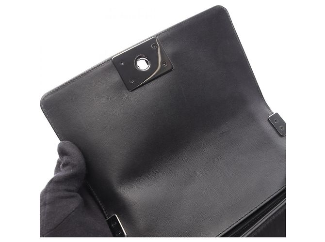 Borsa a Spalla Chanel Boy Small Nero - vista 6
