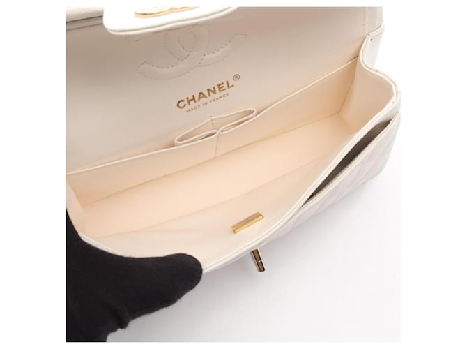 Borsa Chanel Matelassé Double Flap Bianco - vista 3