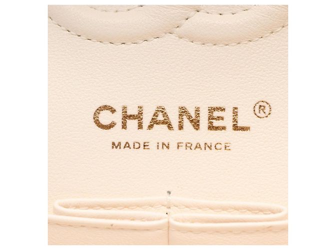 Borsa Chanel Matelassé Double Flap Bianco - vista 4