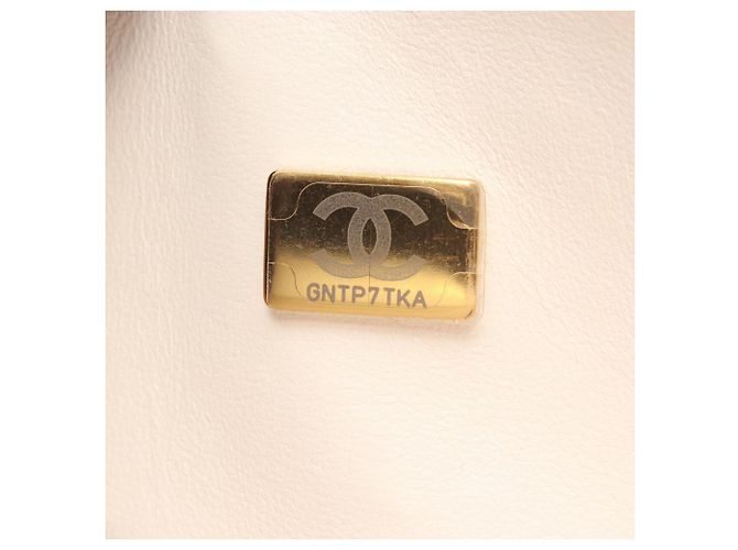 Borsa Chanel Matelassé Double Flap Bianco - vista 5