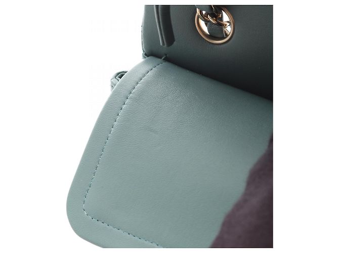 Timeless Borsa Chanel Matelassé Double Flap Verde - vista 6