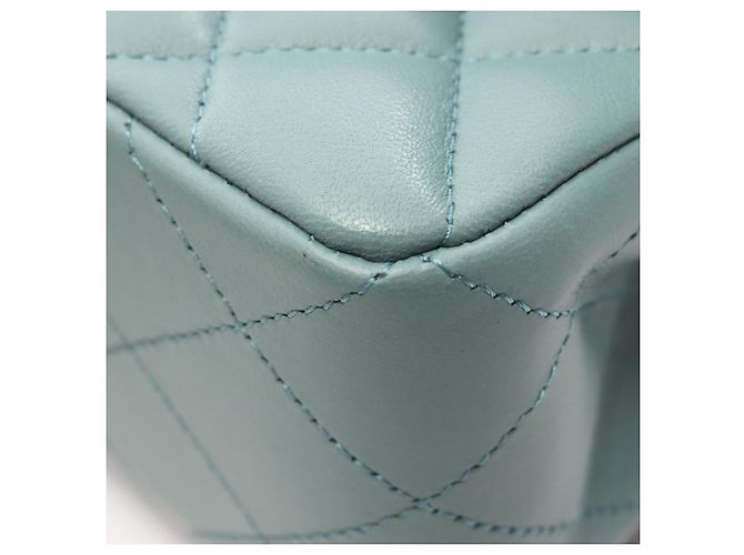 Timeless Borsa Chanel Matelassé Double Flap Verde - vista 8
