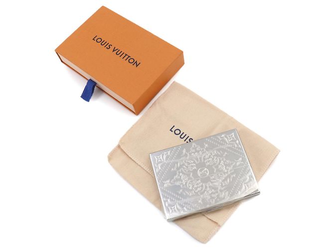Louis Vuitton Silver Cigarette Case Silvery - view 2