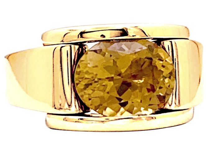Anello Mauboussin, "Alessandra", oro e citrino - vista 2