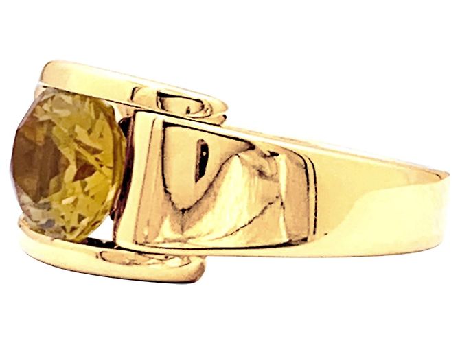 Anello Mauboussin, "Alessandra", oro e citrino - vista 4