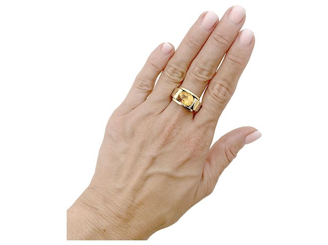 Anello Mauboussin, "Alessandra", oro e citrino - vista 6