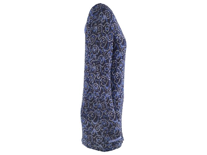 Mini abito in maglia Missoni Blu & Argento - vista 2