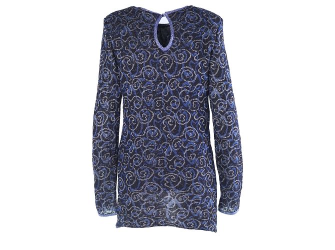 Mini abito in maglia Missoni Blu & Argento - vista 3
