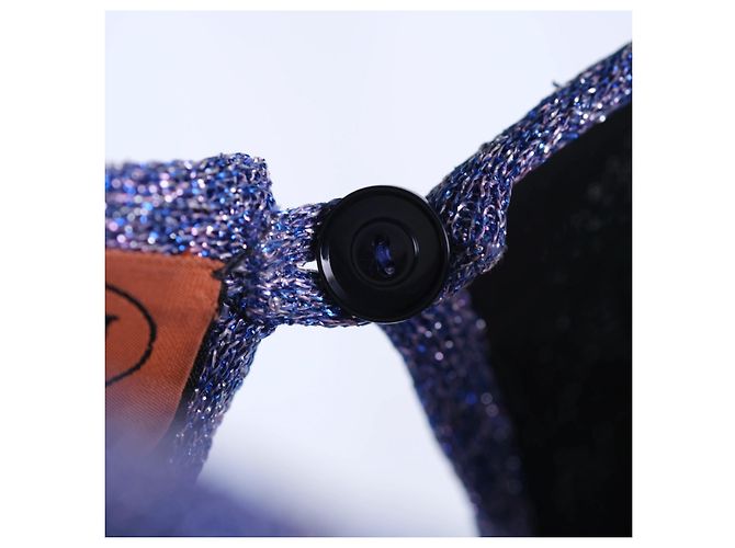 Mini abito in maglia Missoni Blu & Argento - vista 5