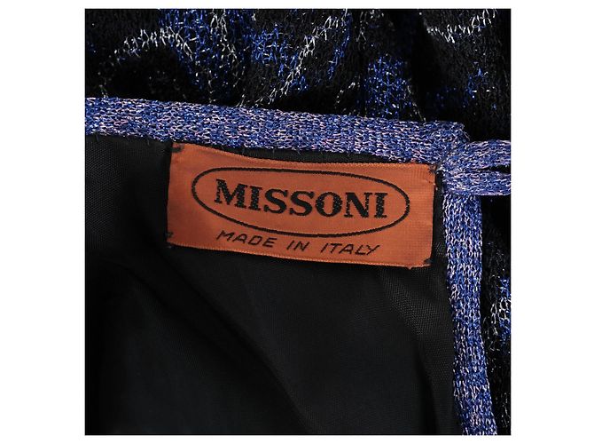Mini abito in maglia Missoni Blu & Argento - vista 7
