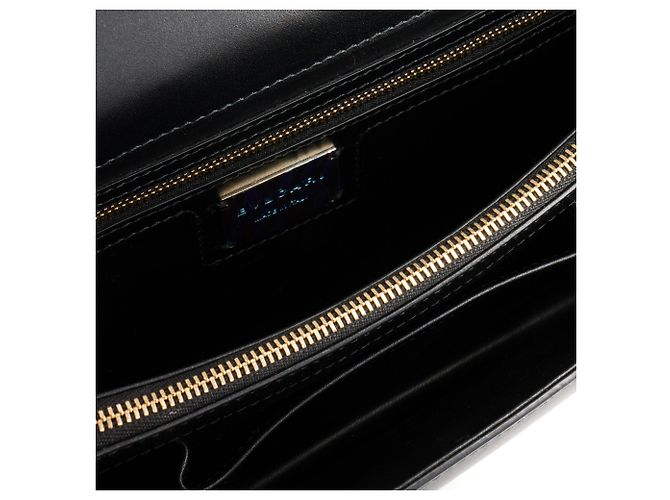 Autre Marque BULGARI - Borsa a tracolla Serpenti Bulgari in pelle liscia nera Nero - vista 7