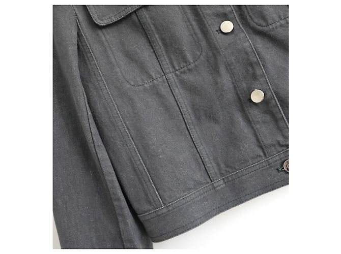 Hermès Jeansjacke in Grau - Ansicht 3