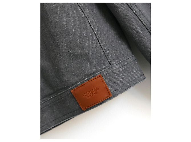 Hermès Jeansjacke in Grau - Ansicht 6