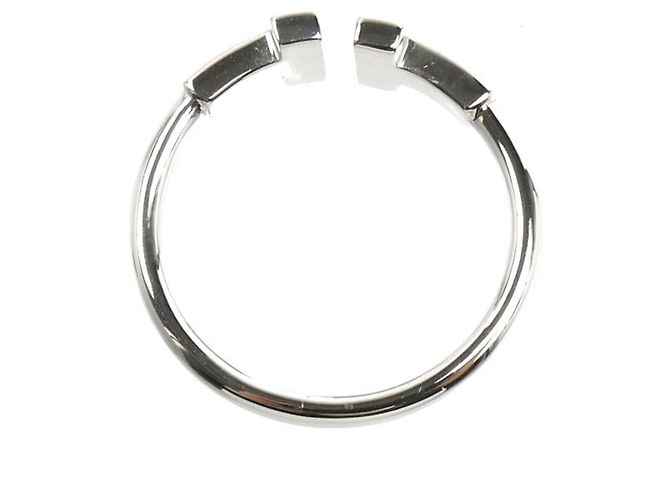 Anello T Wire in oro bianco 18K con diamanti Tiffany & Co. - vista 4