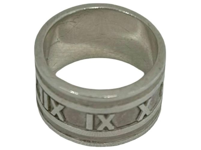 Tiffany & Co Anello Tiffany Vintage Wide Atlas Argento - vista 5