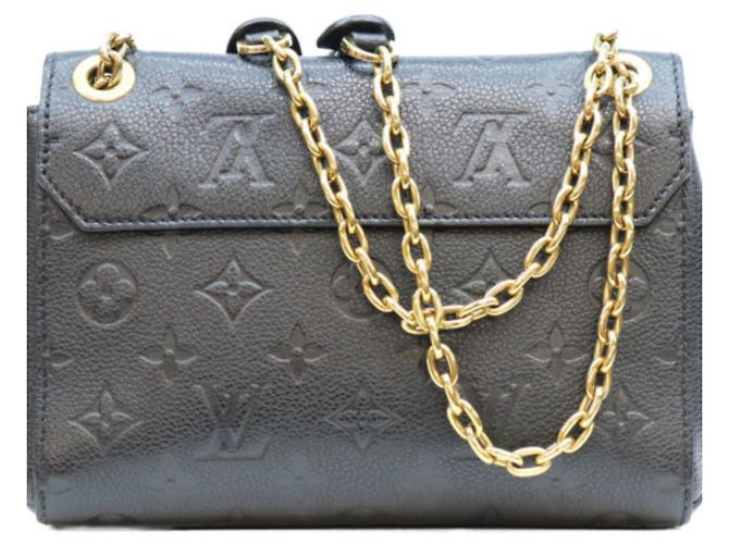 Borsa Louis Vuitton M44550 Empreinte Noir Vavin BB Nero - vista 3