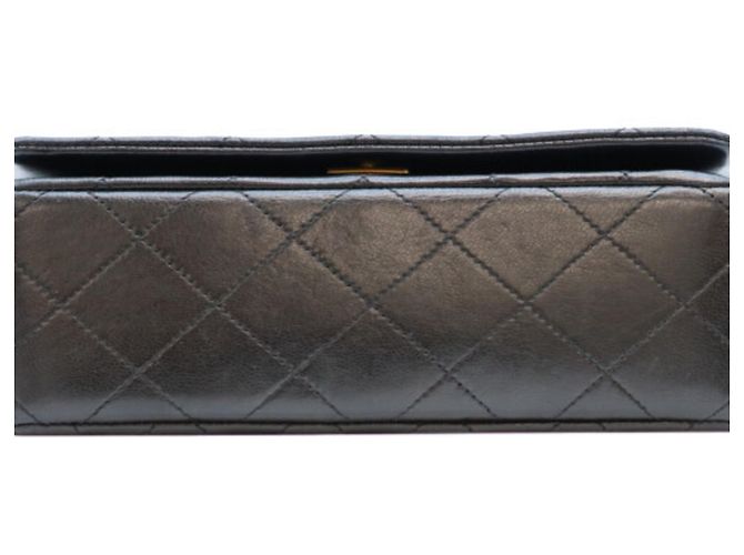 Chanel A03571 Turnlock Full Flap Mini Matelassé 19 Bolsa de Ombro Preto - vista 5