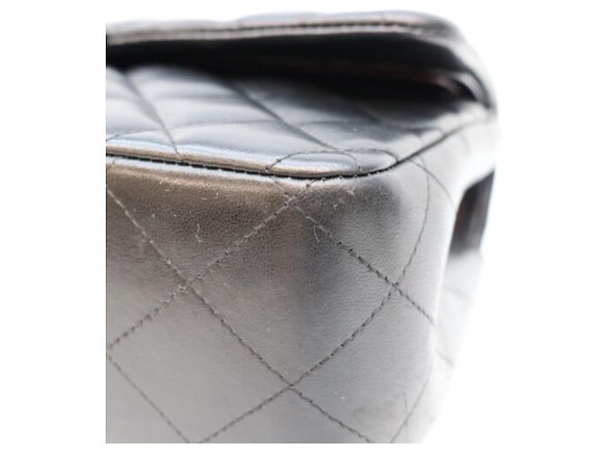 Chanel Lambskin Double Flap Shoulder Bag Brown - view 10