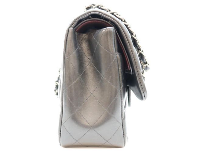 Chanel Lambskin Double Flap Shoulder Bag Brown - view 4