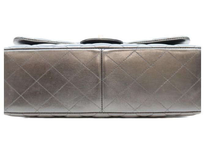 Chanel Lambskin Double Flap Shoulder Bag Brown - view 5