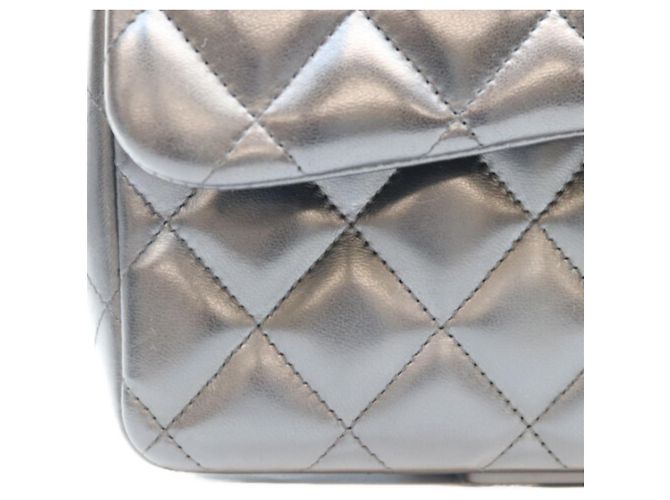 Chanel Lambskin Double Flap Shoulder Bag Brown - view 7