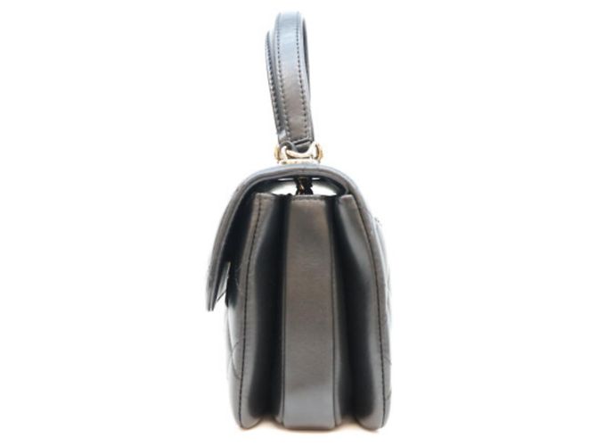Borsa a tracolla mini Chanel Lambskin Trendy CC Nero - vista 2