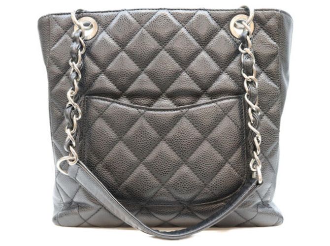 CHANEL A20994 Caviar PST Tote Bag Nero - vista 3