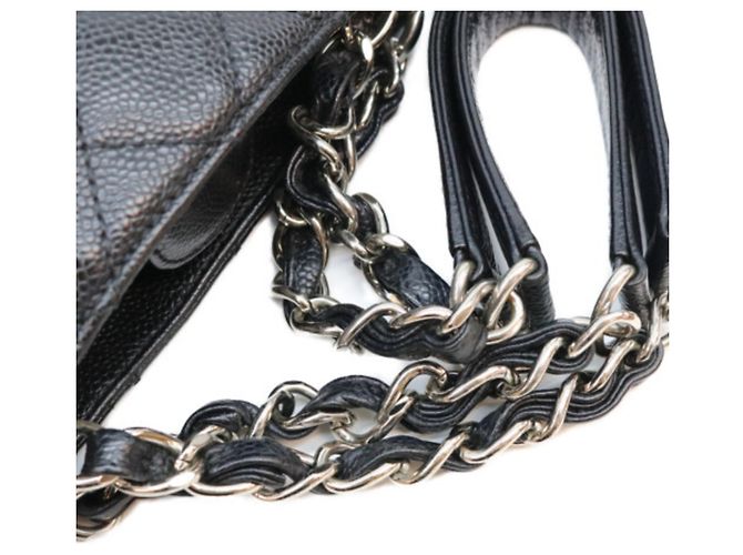 CHANEL A20994 Caviar PST Tote Bag Nero - vista 6