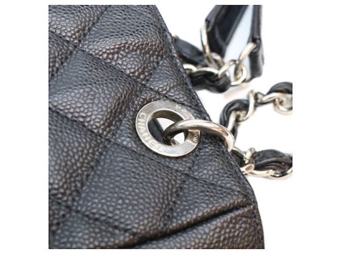 CHANEL A20994 Caviar PST Tote Bag Nero - vista 7