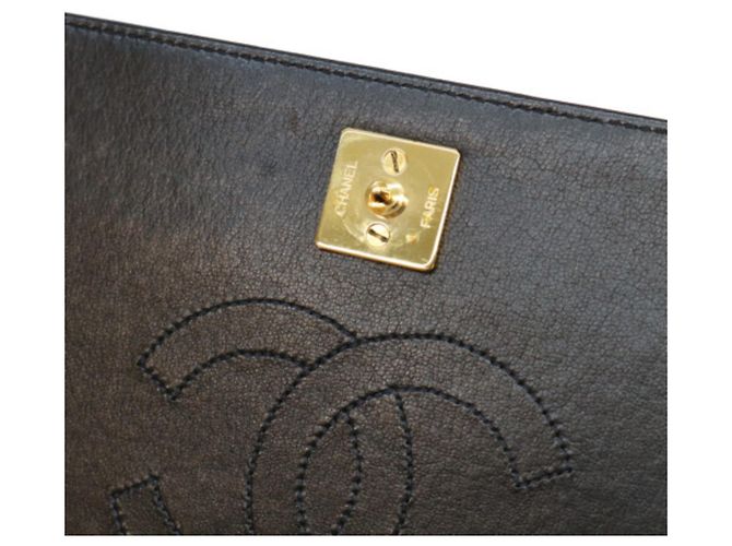 Borsa a tracolla Chanel Lambskin Full Flap Nero - vista 11