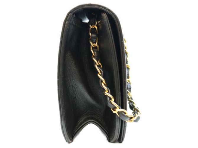 Borsa a tracolla Chanel Lambskin Full Flap Nero - vista 4