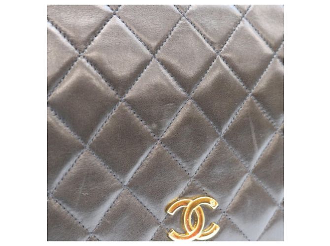 Borsa a tracolla Chanel Lambskin Full Flap Nero - vista 7