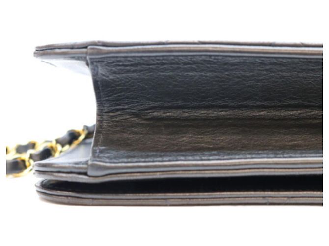Borsa a tracolla Chanel Lambskin Full Flap Nero - vista 8