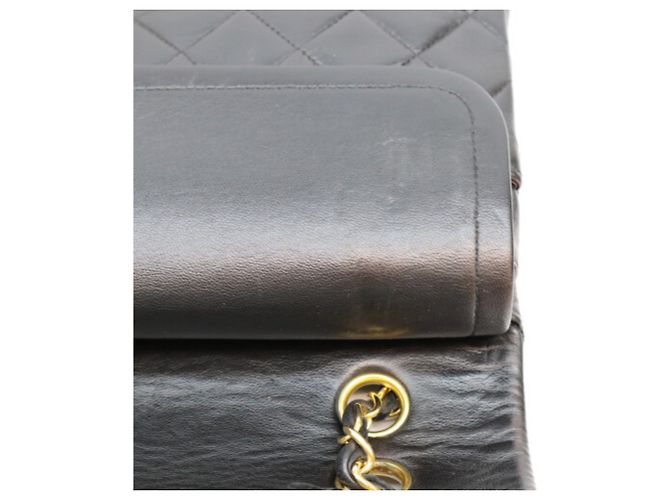 Borsa a tracolla Chanel in agnello Nero - vista 12