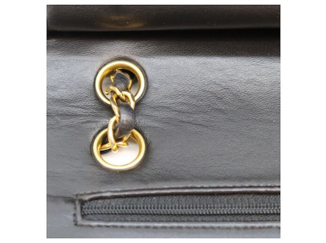 Borsa a tracolla Chanel in agnello Nero - vista 13