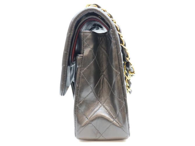 Borsa a tracolla Chanel in agnello Nero - vista 2