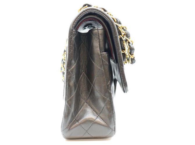 Borsa a tracolla Chanel in agnello Nero - vista 4