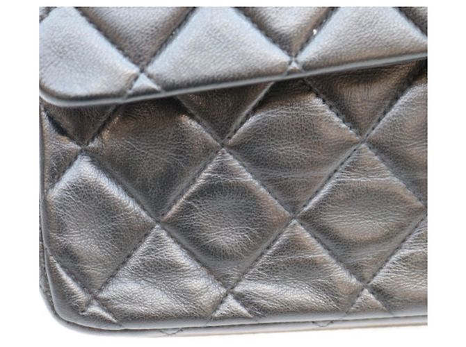 Borsa a tracolla Chanel in agnello Nero - vista 7
