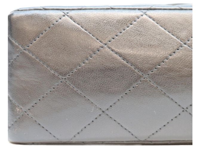 Borsa a tracolla Chanel in agnello Nero - vista 8