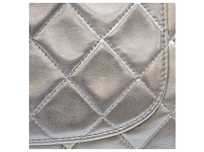 CHANEL A01112 Borsa a tracolla in agnello matelassé Nero - vista 11