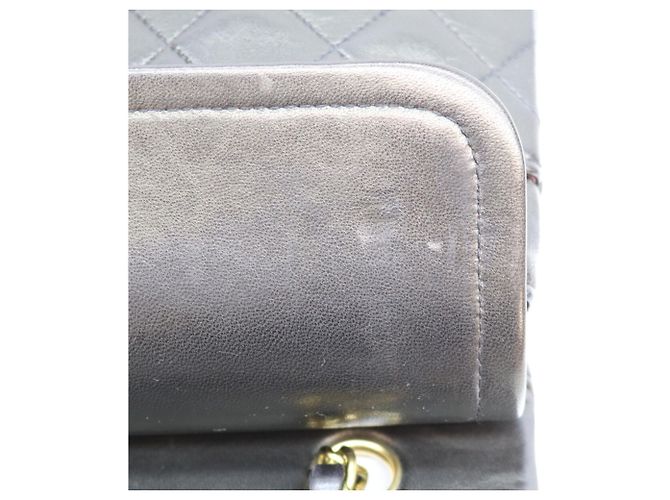 CHANEL A01112 Borsa a tracolla in agnello matelassé Nero - vista 15