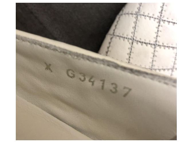 Chanel Loafer aus gestepptem Leder Weiß - Ansicht 12