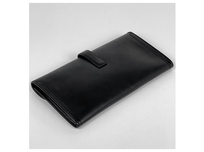 Hermès Clutch Hermes Jige Elan in pelle Swift nera Nero - vista 2