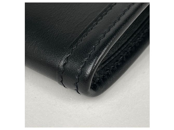 Hermès Clutch Hermes Jige Elan in pelle Swift nera Nero - vista 3