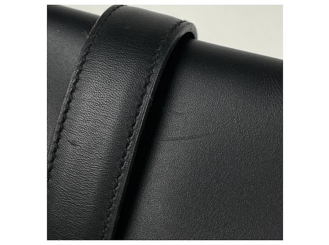 Hermès Clutch Hermes Jige Elan in pelle Swift nera Nero - vista 5