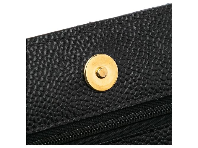 Chanel Classic Wallet on Chain Couro Caviar Preto - vista 6