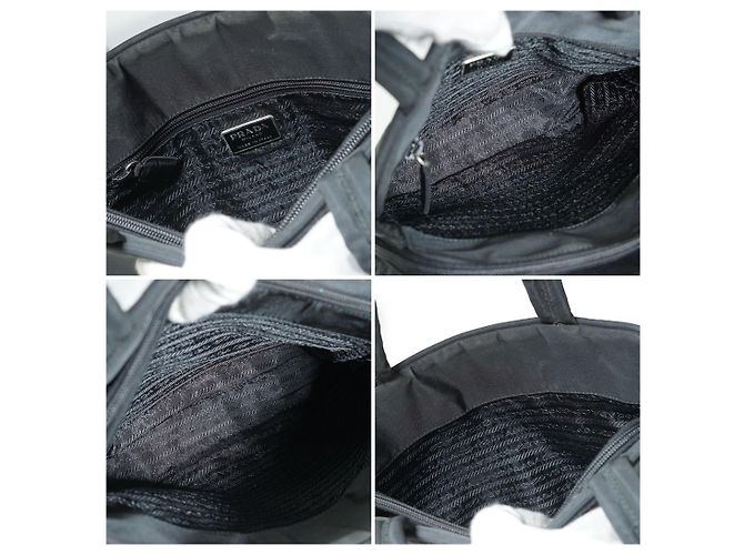 Prada Black Tessuto Nylon Small Tote Bag Handbag - view 5