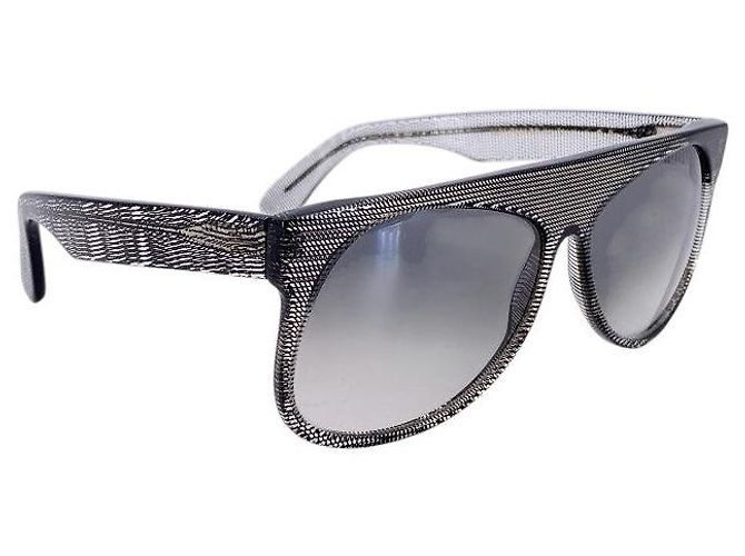 Autre Marque Gafas de sol Aviator Mogadishu con patrón blanco y negro Gris - vista 2